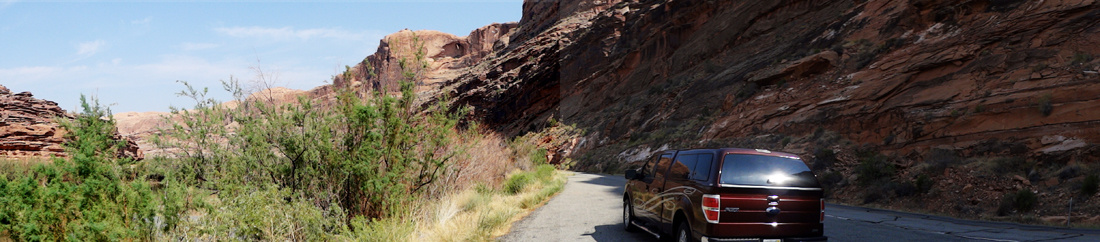 the toad of the two RV Gypsies in Moab, Utah